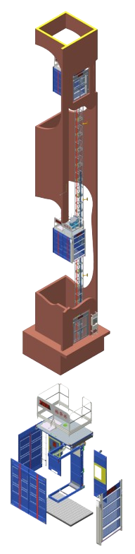 Shaft Construction Hoist
