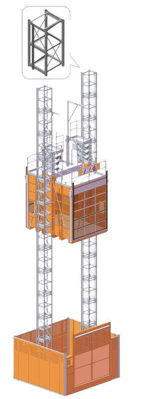Goods Hoist Large Cage
